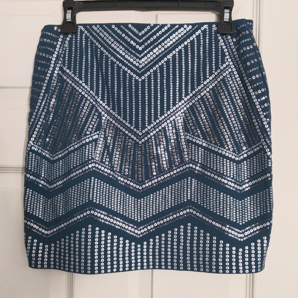 Beaded mini skirt